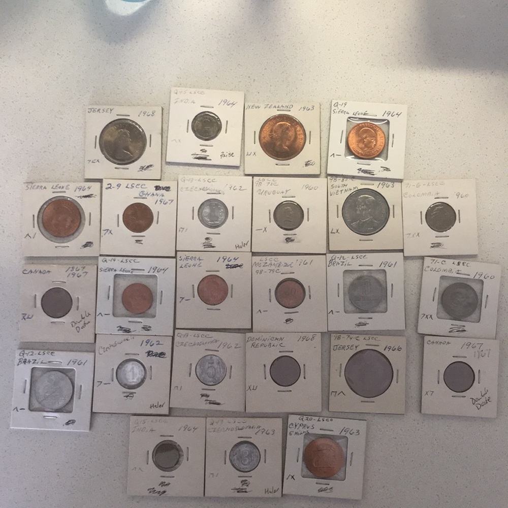 International Coin Lot of 25 (1960s)